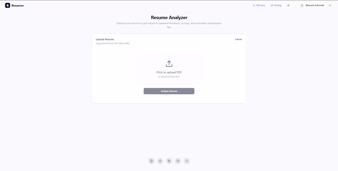 Cover image for Resumer is a full-stack platform