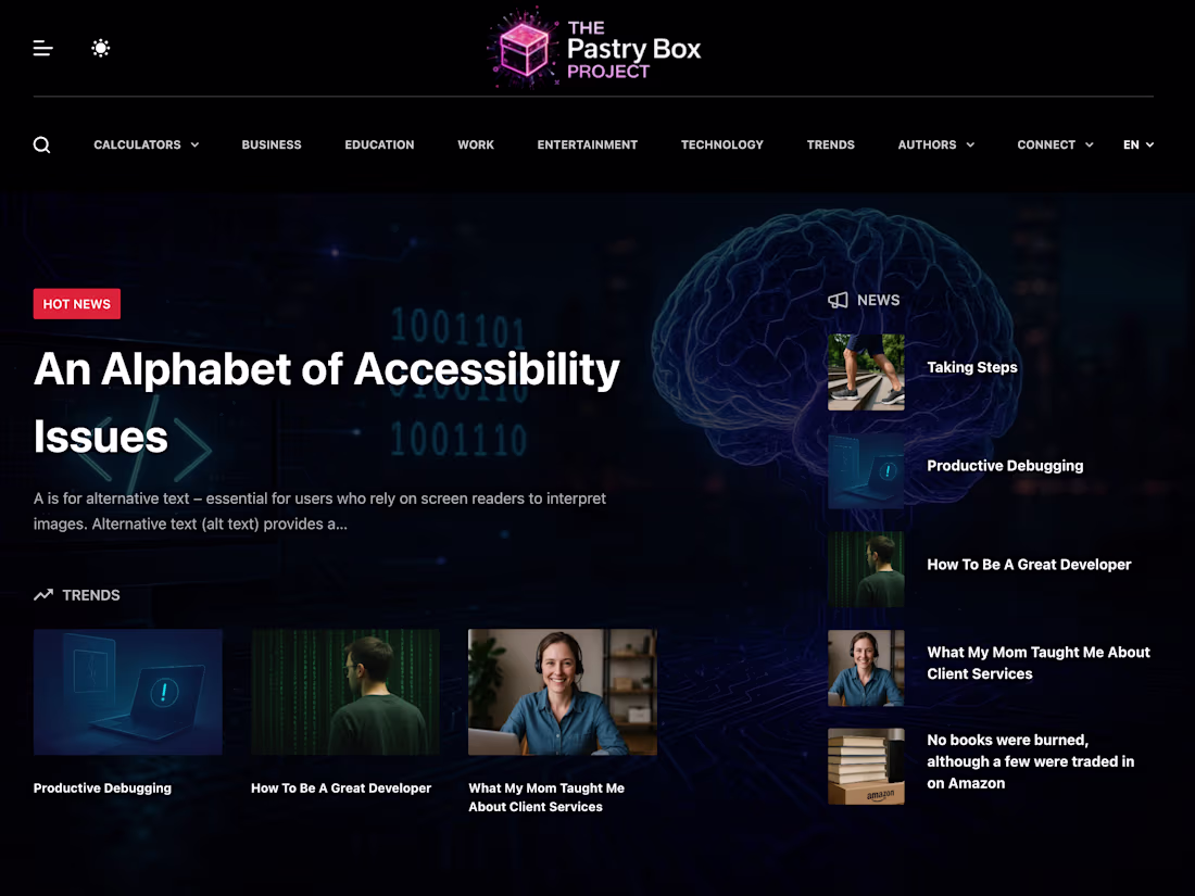 Cover image for The Pastry Box Project