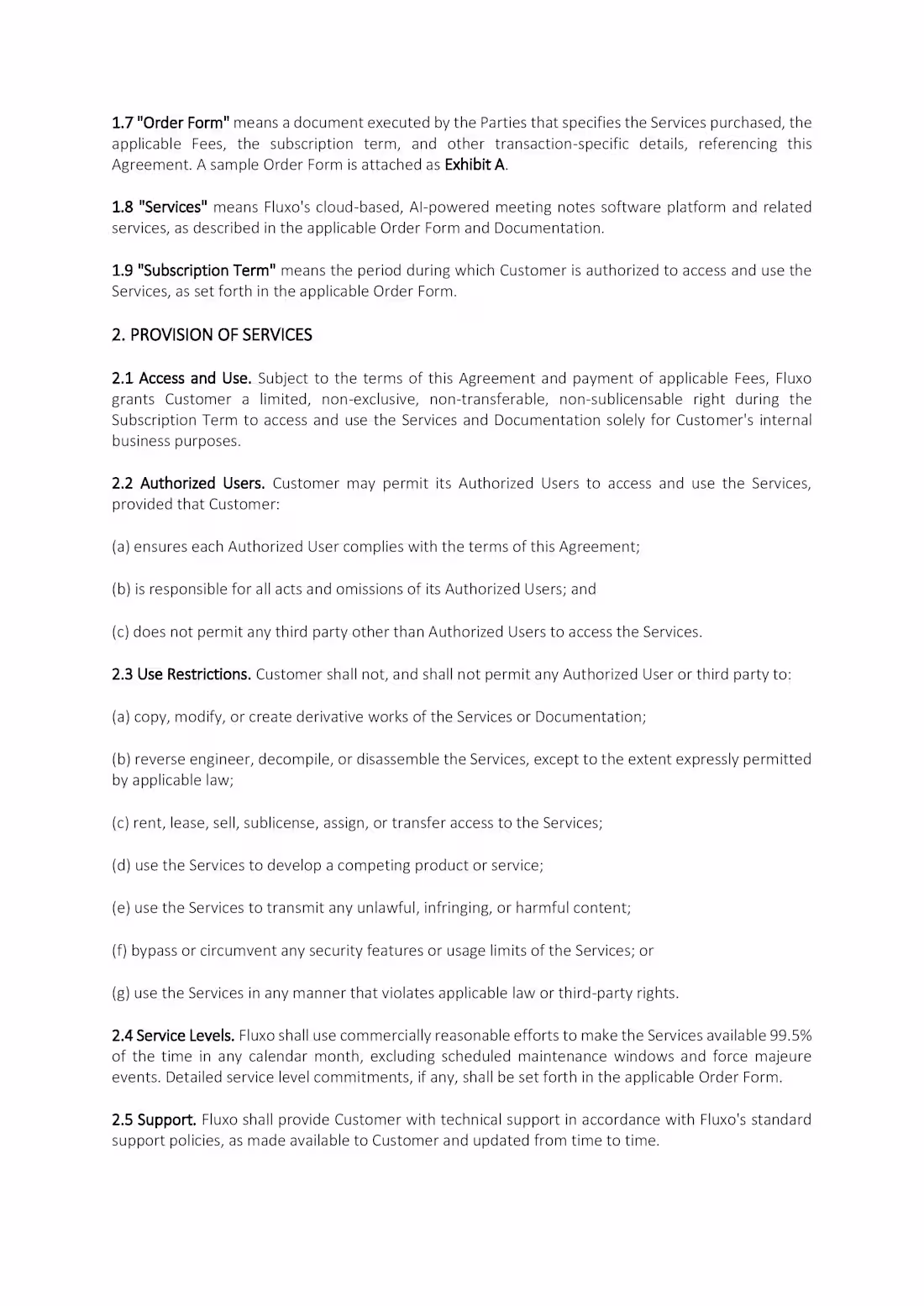 Cover image for SaaS Master Service Agreement (Mid-Market