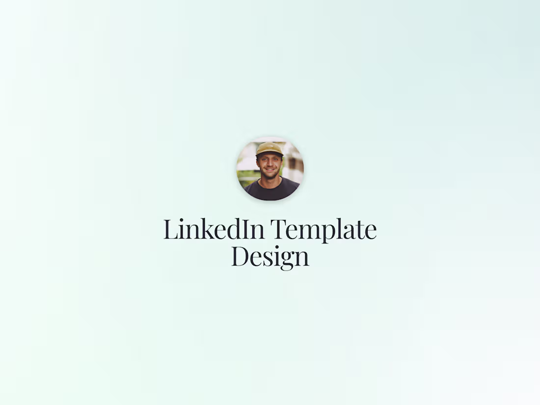 Cover image for LinkedIn Template Design