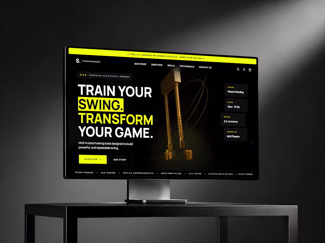 Cover image for The Swing Source High-Performance Product Website