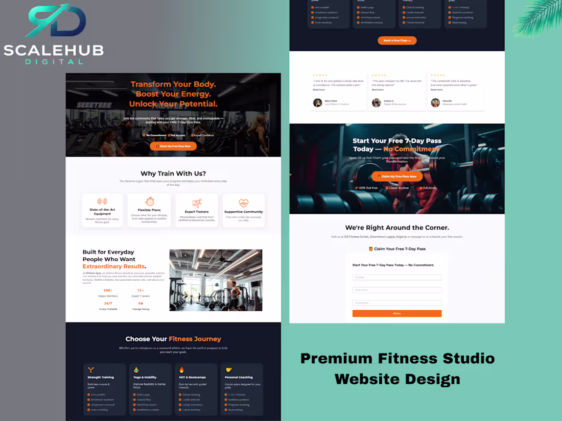 Cover image for Designed a modern, conversion-focused website