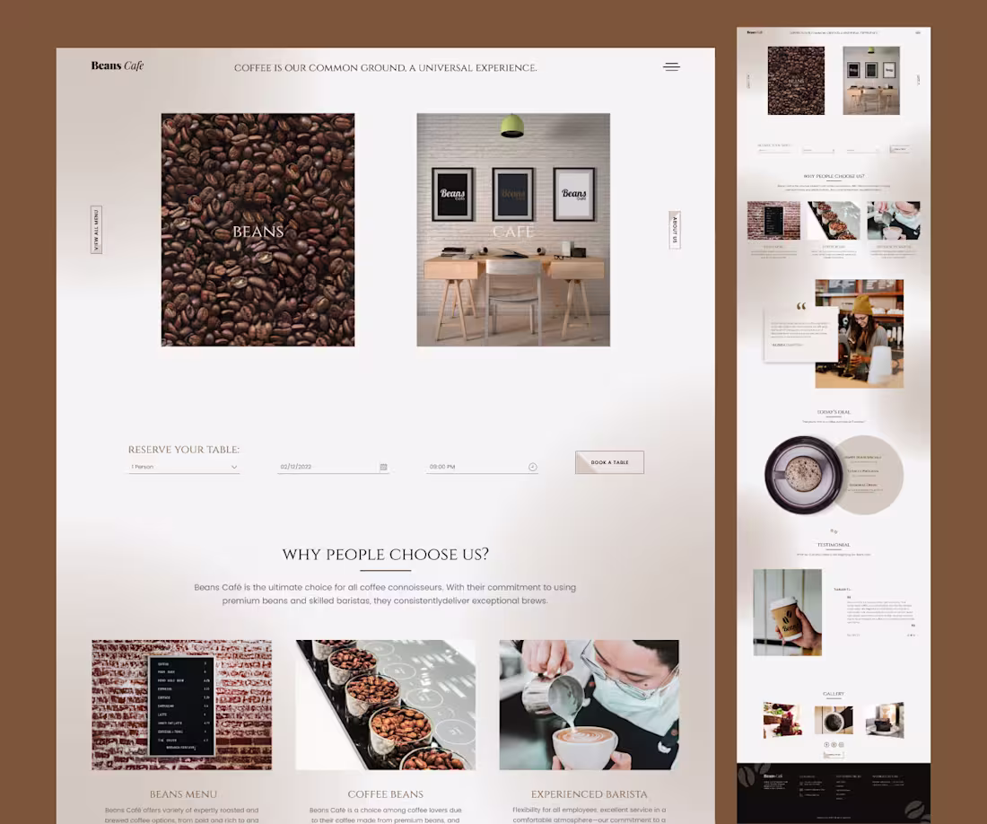 Cover image for Restaurant Landing Page Design