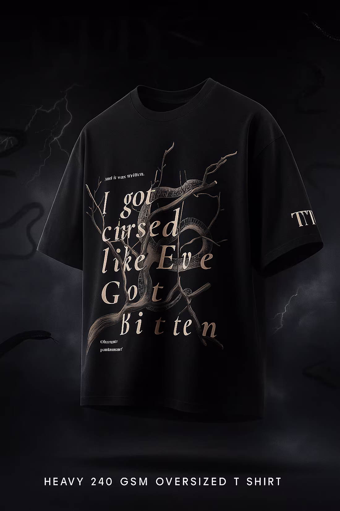 Cover image for A dark streetwear-inspired oversized T-shirt