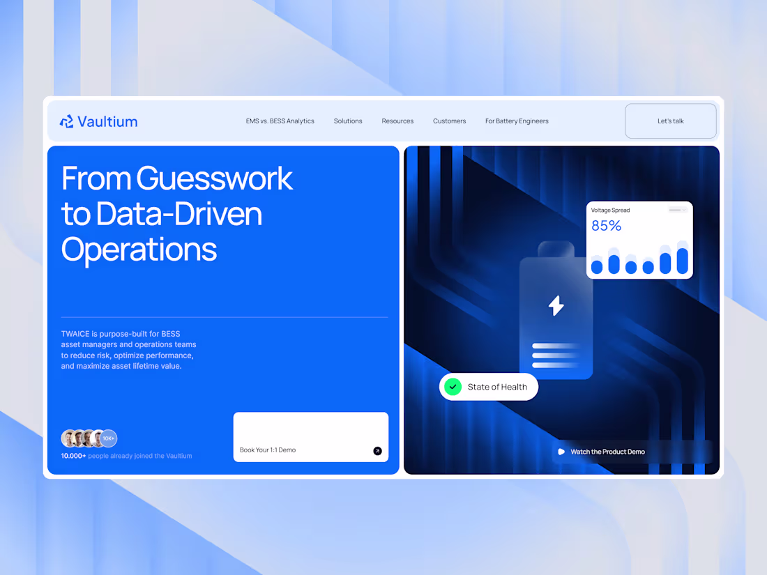 Cover image for Web design for Vaultium