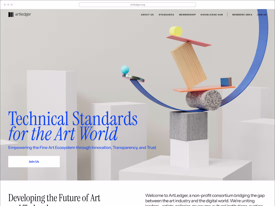 Cover image for Website for ArtLedger — Dacian Groza