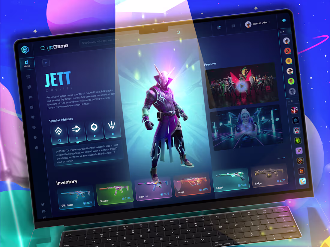Cover image for Designed an immersive gaming interface