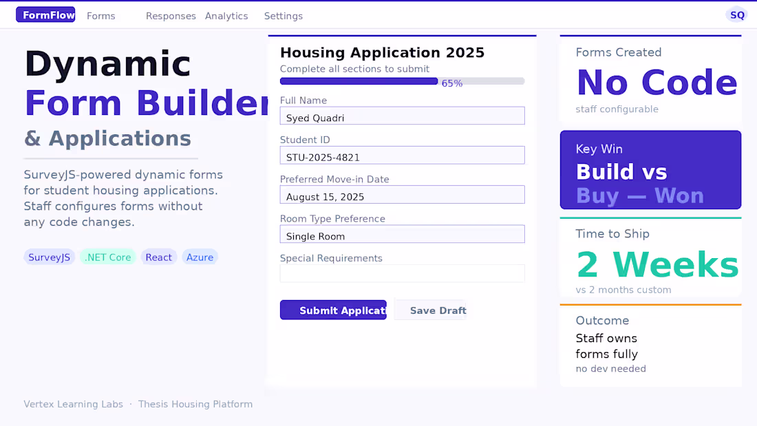Cover image for Dynamic Form Builder — Housing