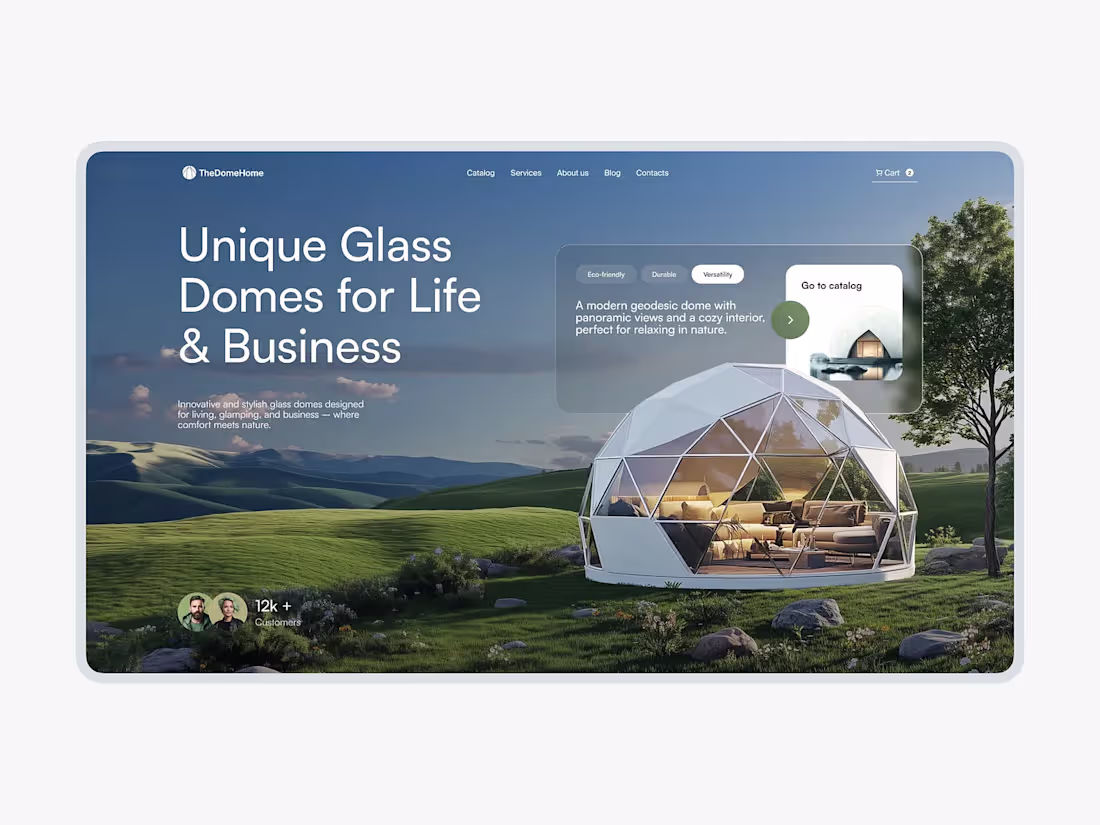 Cover image for TheDomeHome | Luxury eCommerce Website Design 