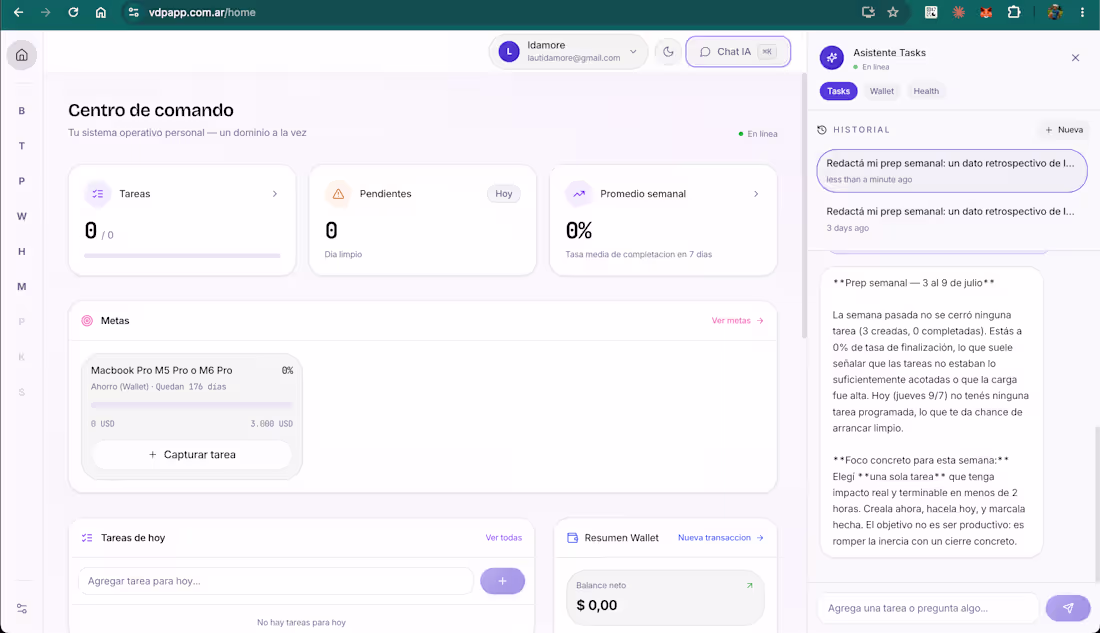 Cover image for VDP — AI-powered personal operating