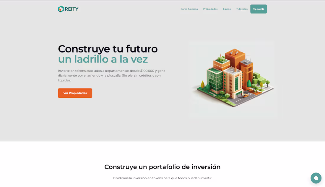 Cover image for Reity - Tokenized property marketplace