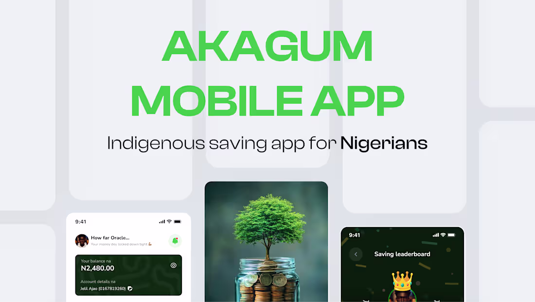 Cover image for Akagum Fintech mobile app case study