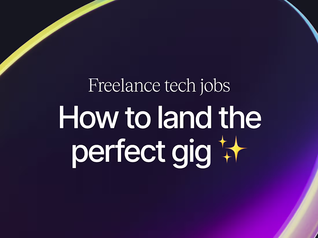 Cover image for Freelance Tech Jobs: How to Land the Perfect Gig