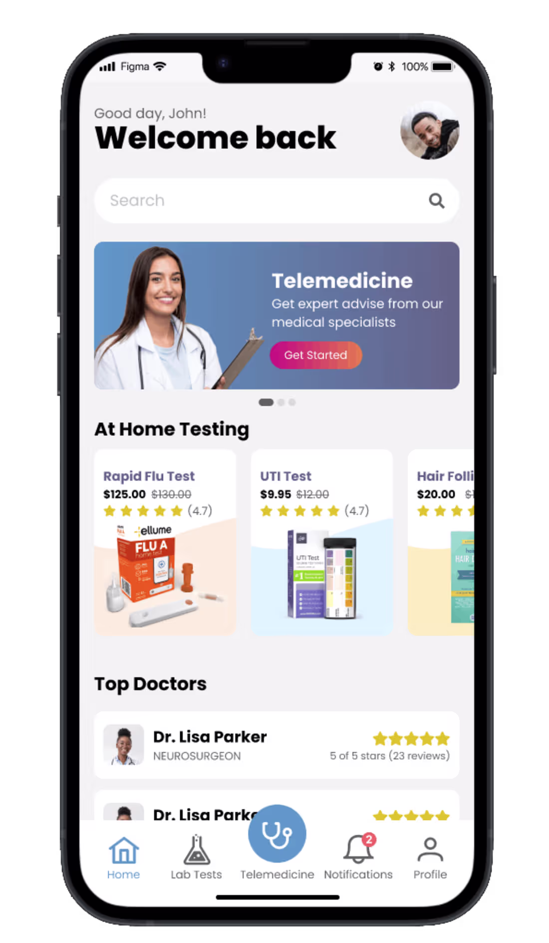 Cover image for Fast Lab mobile app concept