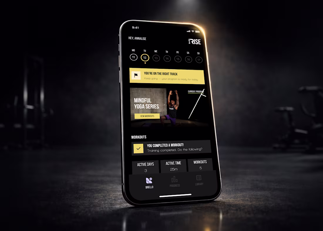 Cover image for Brello Rise — Mobile Fitness Experience