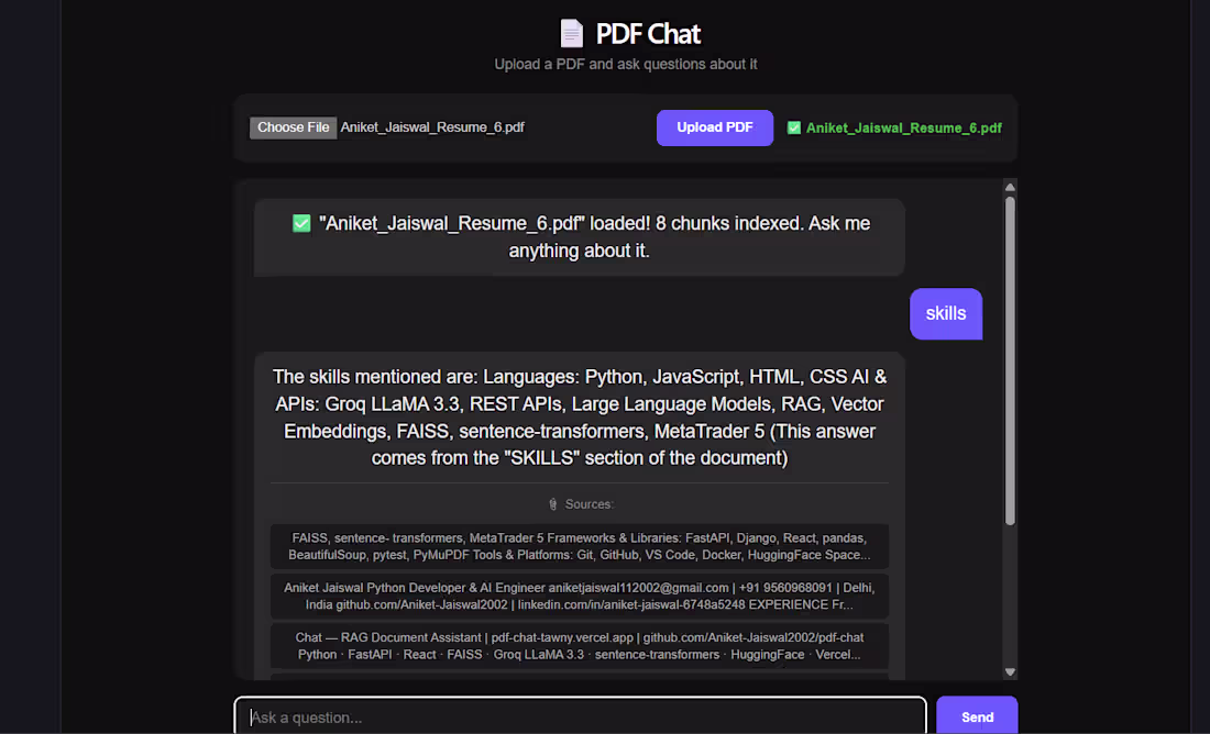 Cover image for Document Q&A System With Source Citations