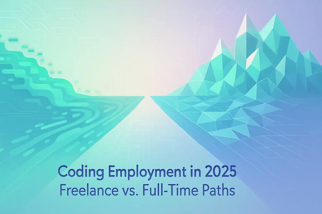 Cover image for Coding Employment in 2025: Freelance vs. Full-Time Paths