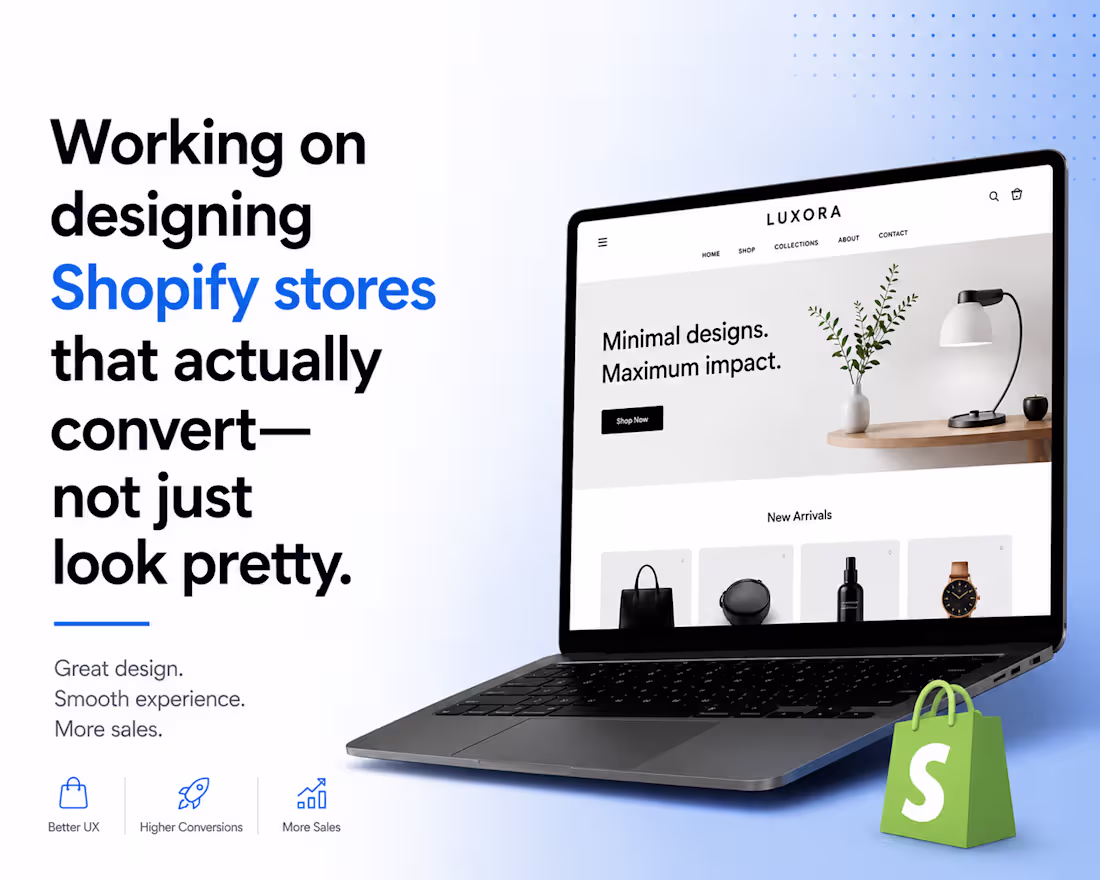 Cover image for Working on designing Shopify stores