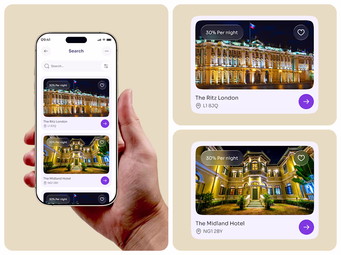 Cover image for Home-ToGo Vacation Rentals App UI/UX