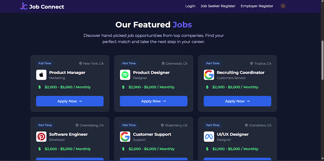 Cover image for Full-stack AI-powered job platform with
