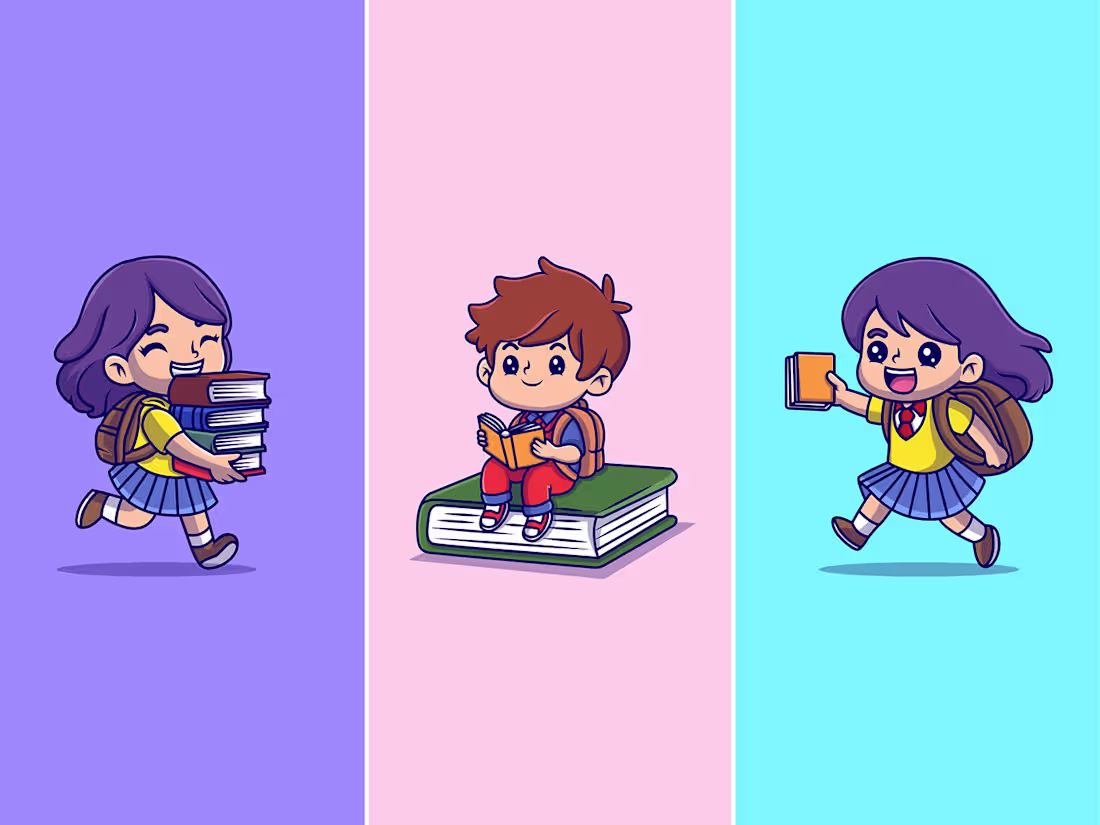 Cover image for Cute Study Kids :: Behance