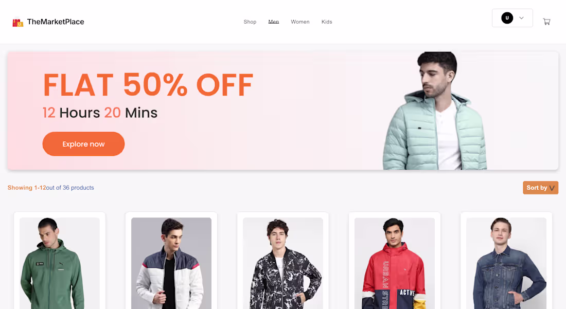 Cover image for Developed a full-stack e-commerce platform