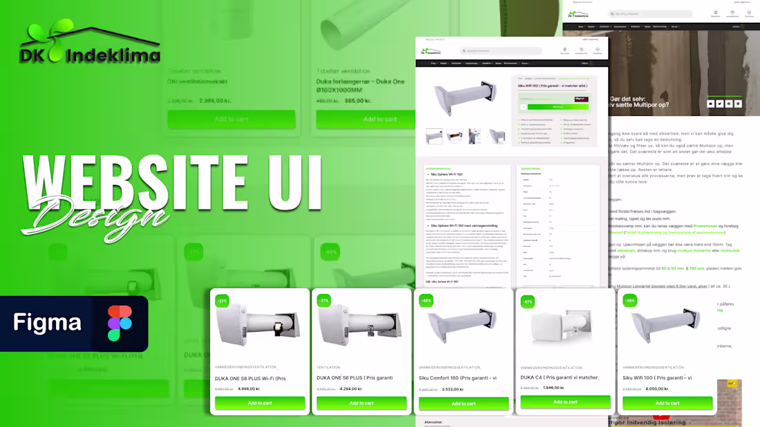 Cover image for DK Indeklima UI Design
