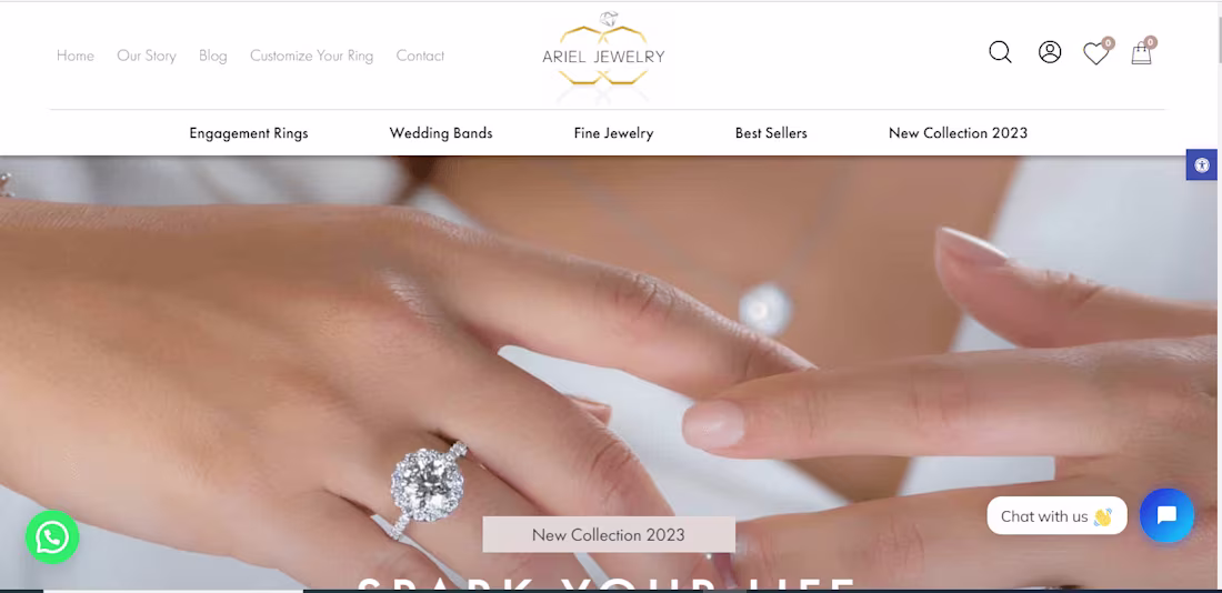 Cover image for Shopify Store Design | Ariel Jewelry Store