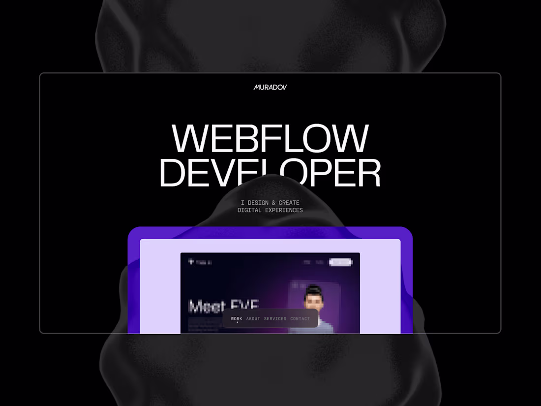 Cover image for Muradov Design – Personal Portfolio Webflow Website