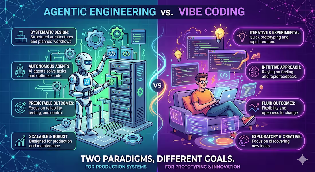 Cover image for Agentic Engineering vs Vibe Coding:
