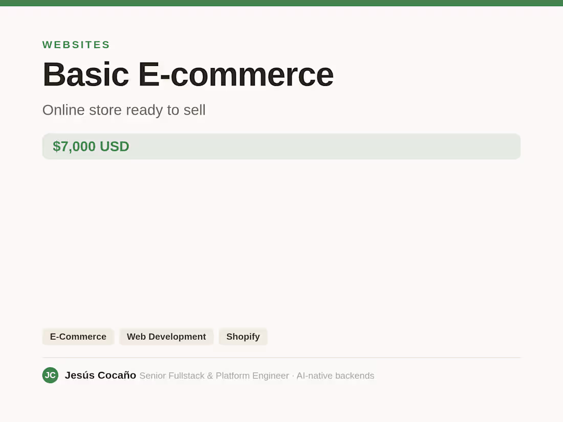 Cover image for Basic E-commerce
