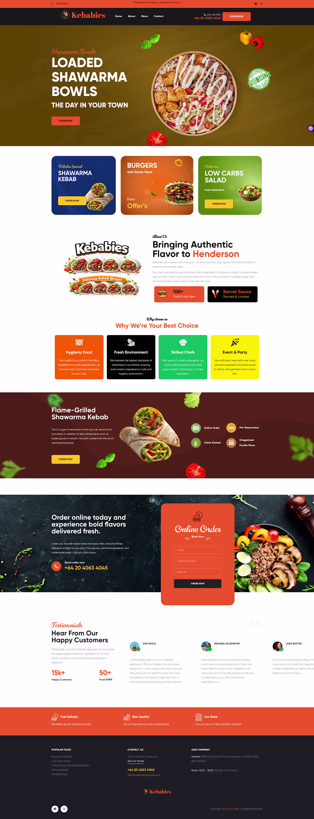 Cover image for 🍔 Kebabies Website Design &