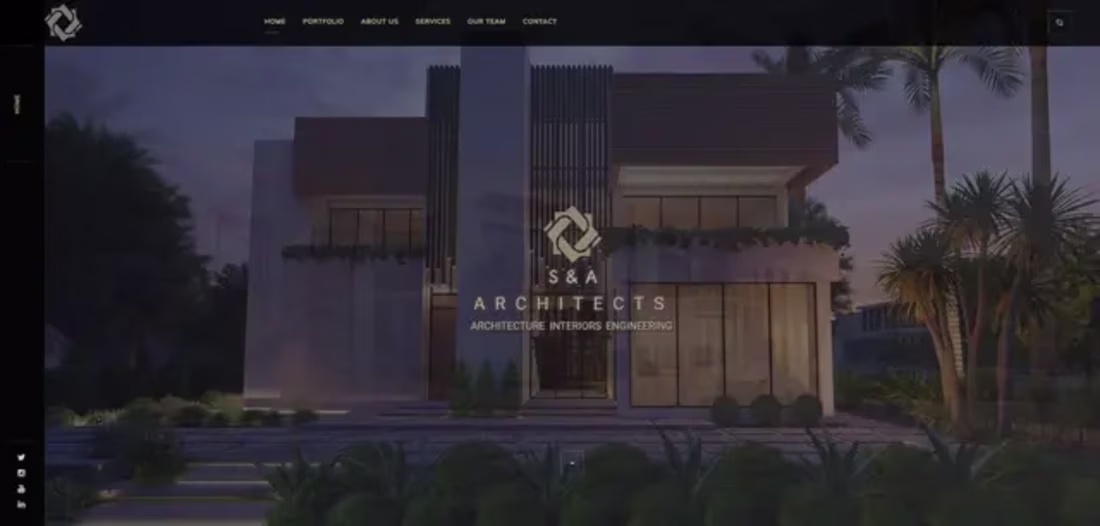 Cover image for The S&A Architect website is an online platform for a compan...