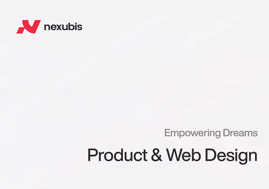 Cover image for Product & Web Design