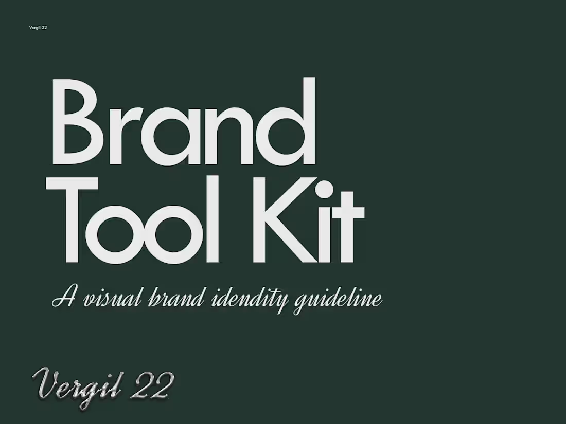 Cover image for Logo and Brand Toolkit Design for Vergil 22