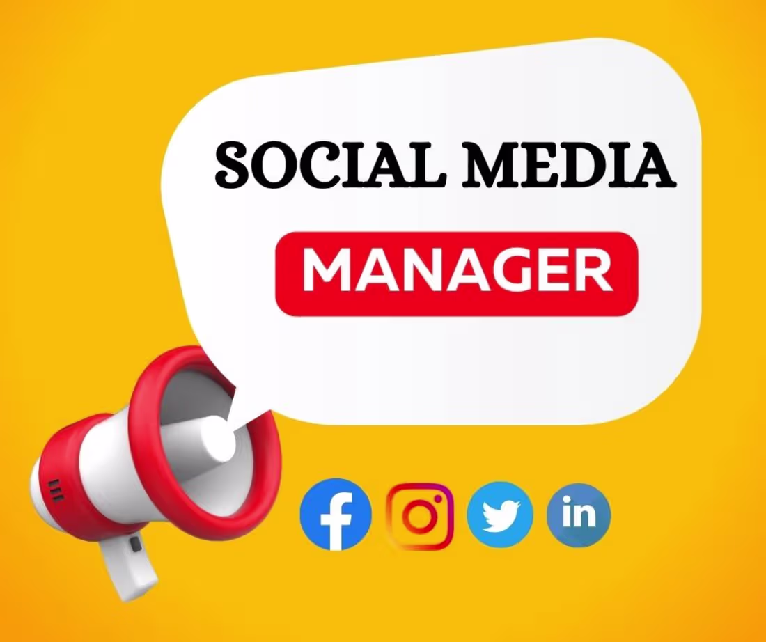 Cover image for Social media manager