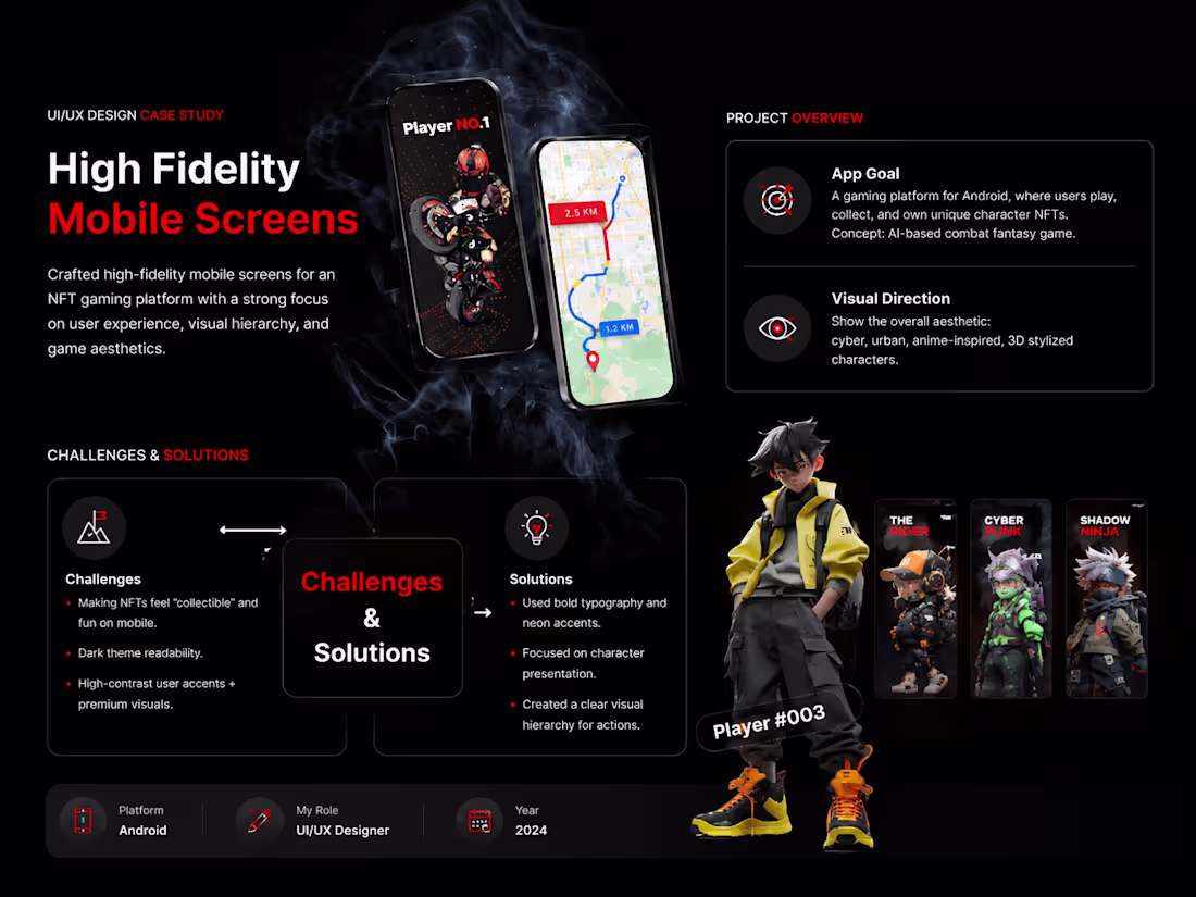 Cover image for NFT Gaming Mobile App UI/UX