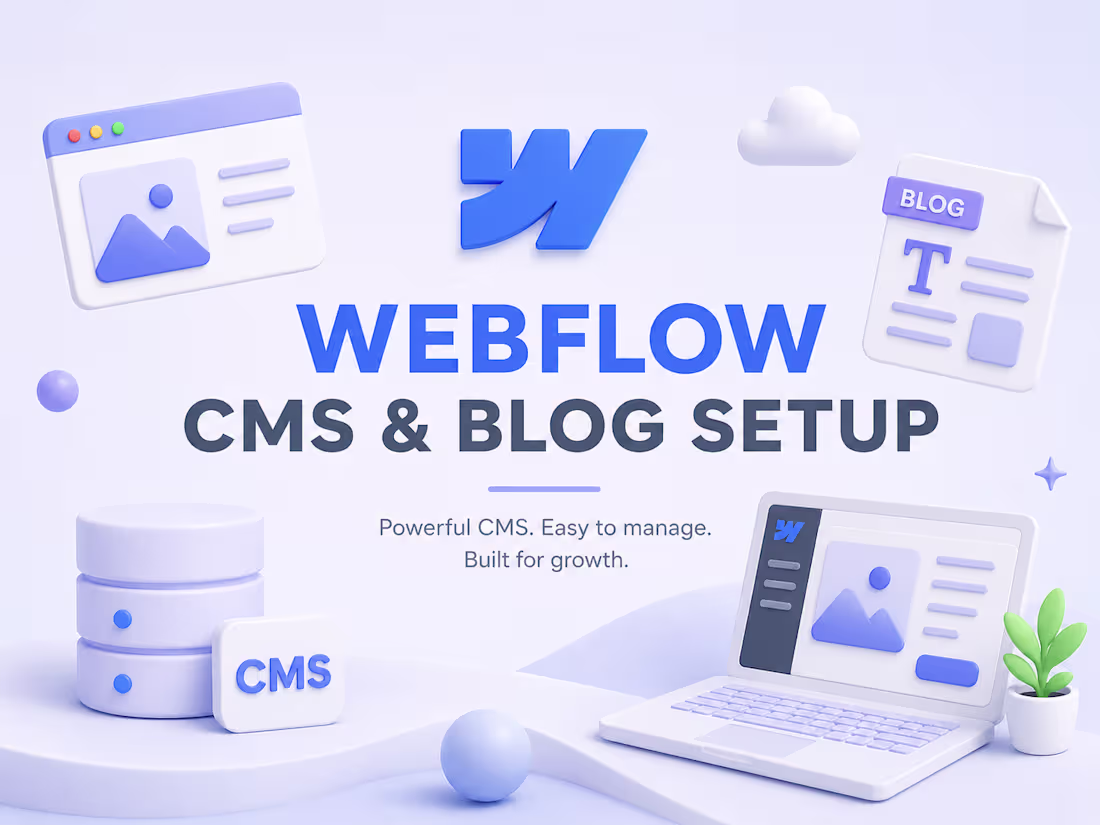 Cover image for Webflow CMS & Blog Setup
