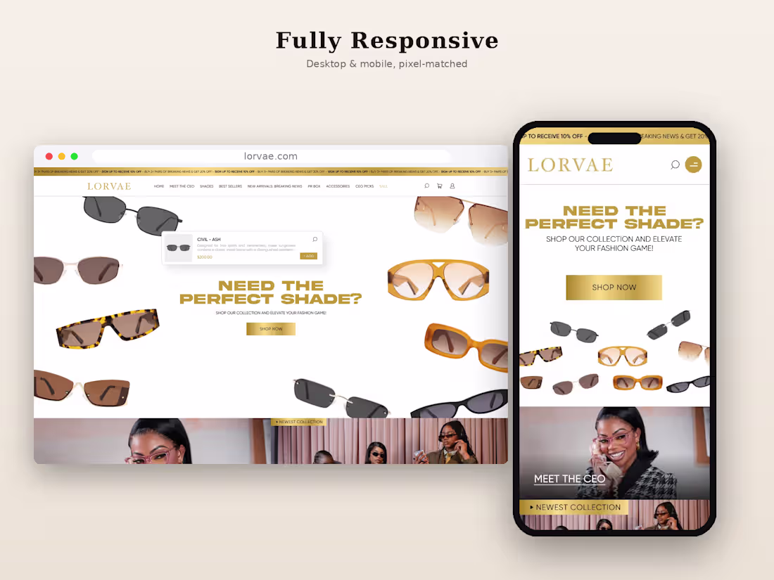 Cover image for Lorvae is a premium eyewear