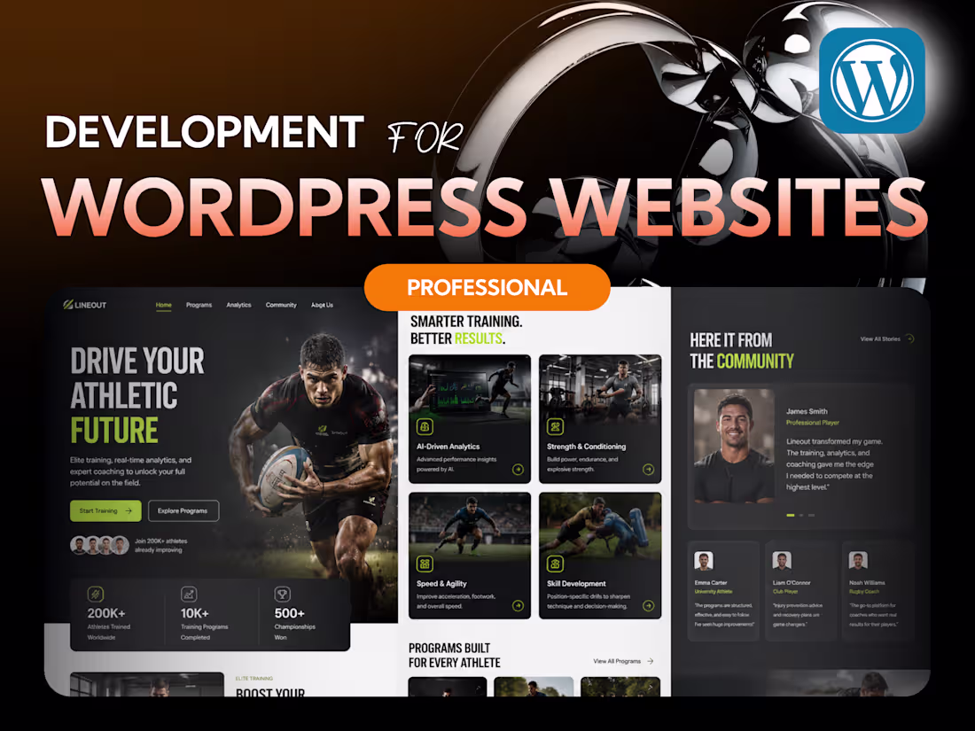 Cover image for Custom WordPress Website Design & Development