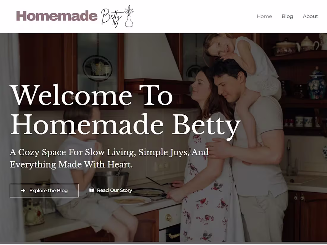 Cover image for Homemade Betty
Homemade Betty’s website was