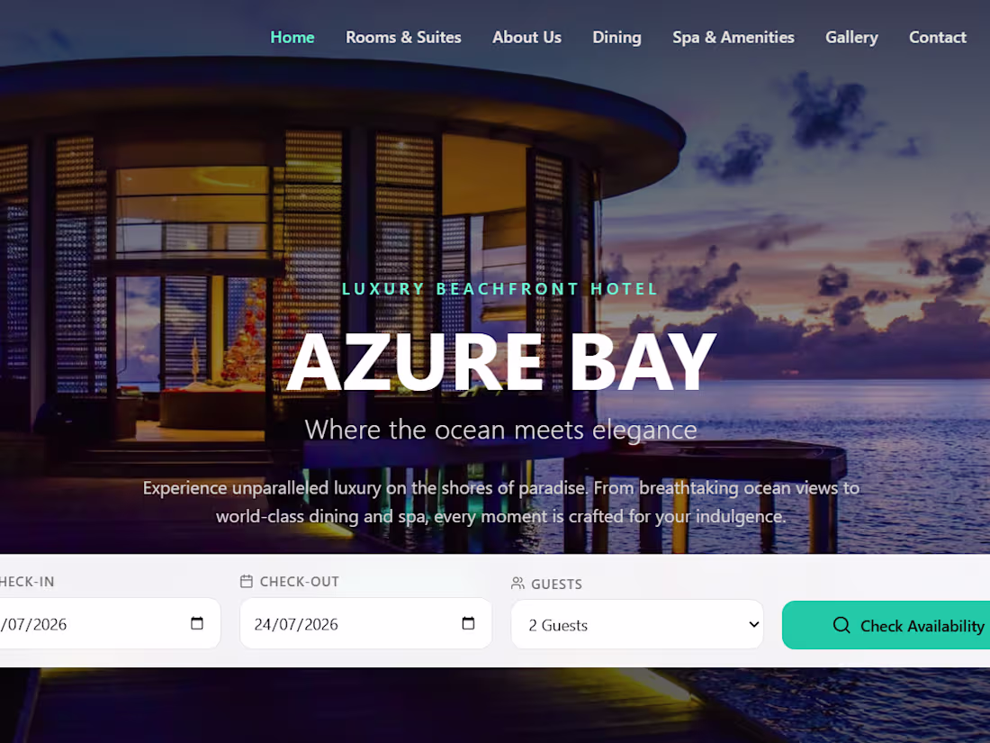 Cover image for Luxury Hotel Booking Platform
A modern,