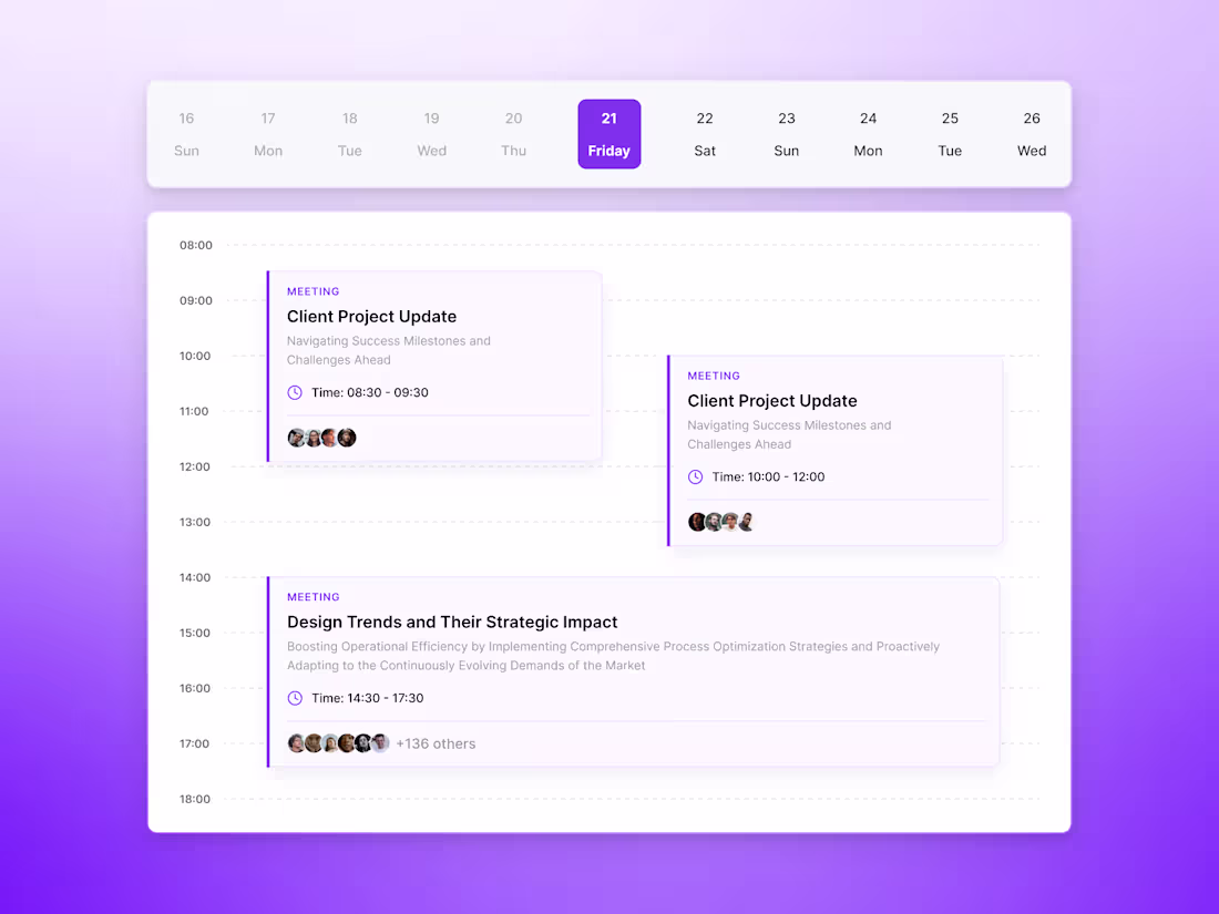 Cover image for Team Scheduling Dashboard Design