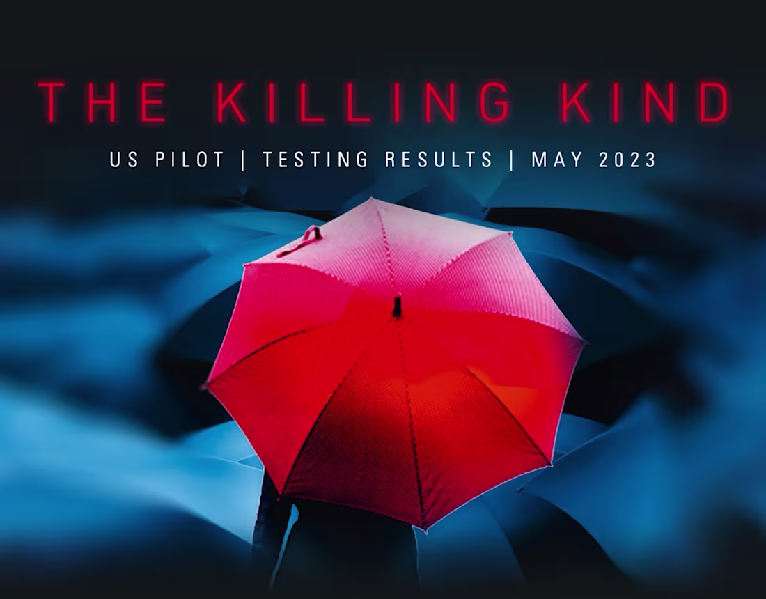 Cover image for The Killing Kind presentation design