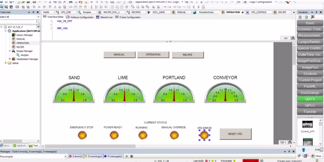Cover image for PLC and HMI for Automation