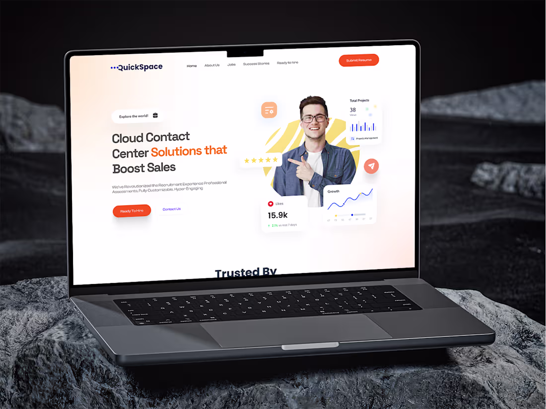 Cover image for SaaS Website UI Design 