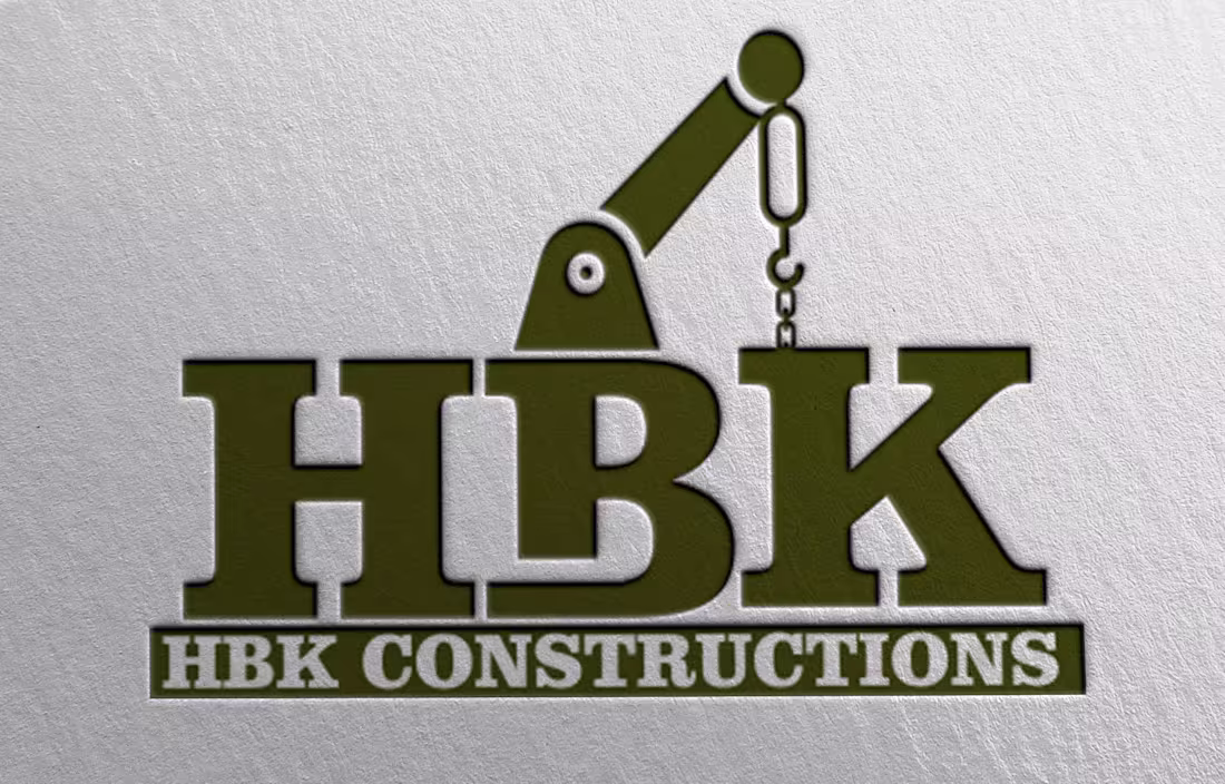 Cover image for HBK constructions Logo Design