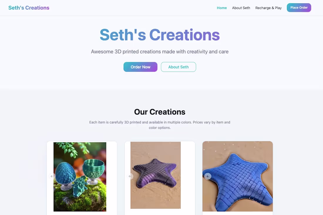 Cover image for Storefront for a child's 3D-printed