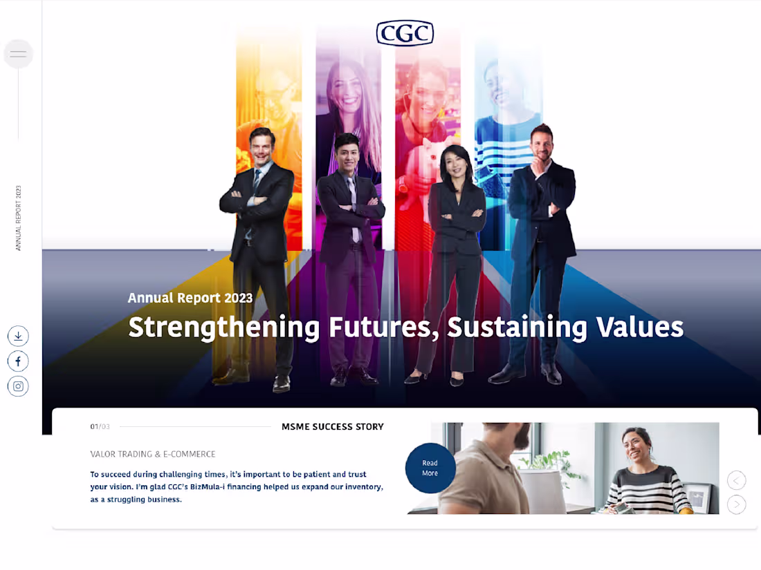 Cover image for CGC Annual Report Website Development
