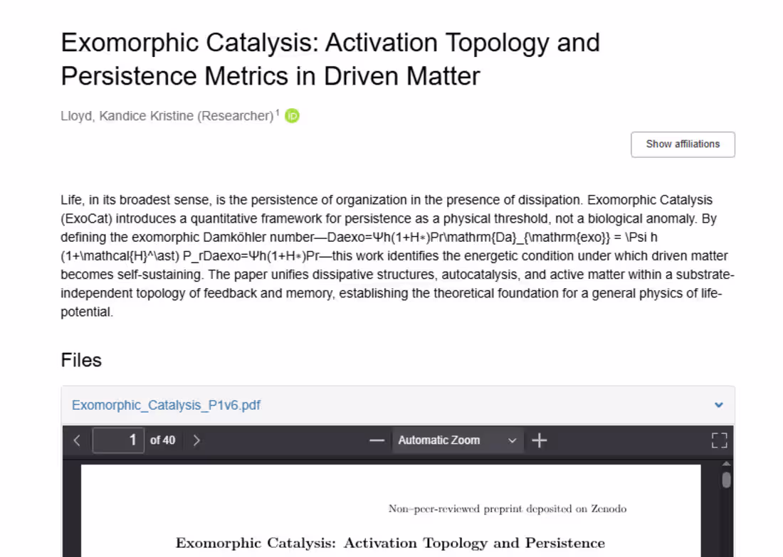 Cover image for Premium preprints, this one 40 pages, delivered with depth, ...